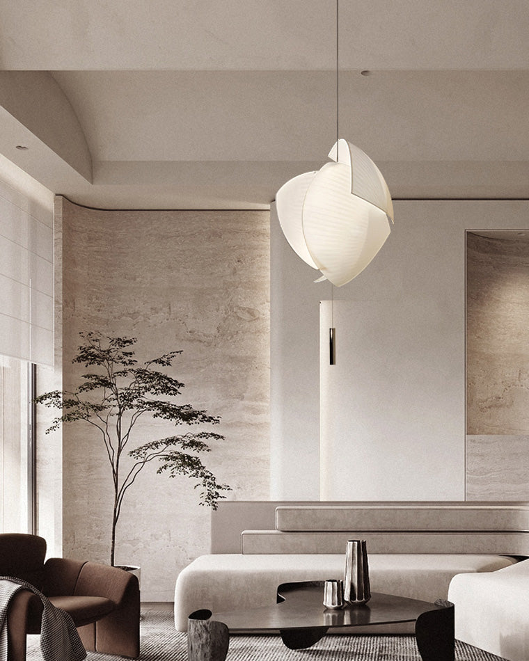 Olverai Asymmetrical Rice Paper Pendant Light