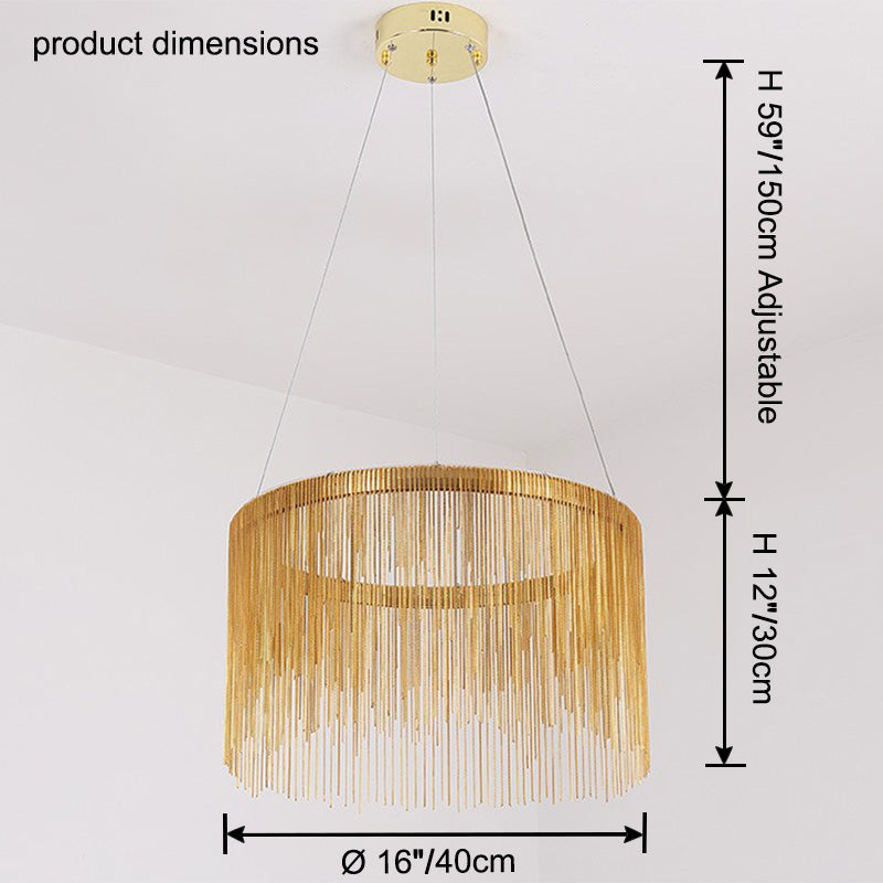 Olverai Fringe Round Chandelier