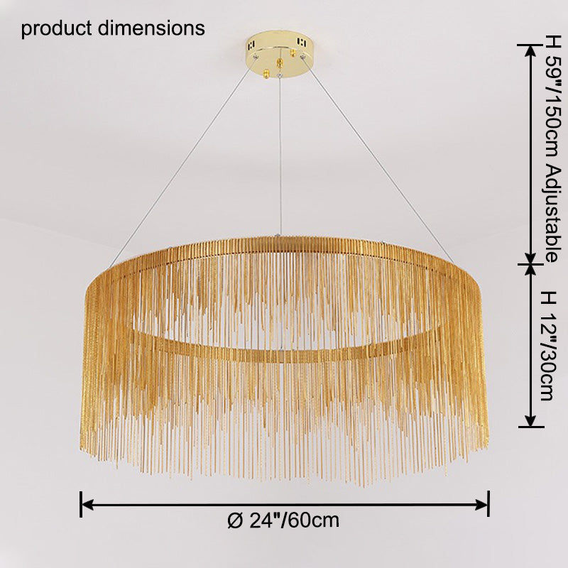 Olverai Fringe Round Chandelier