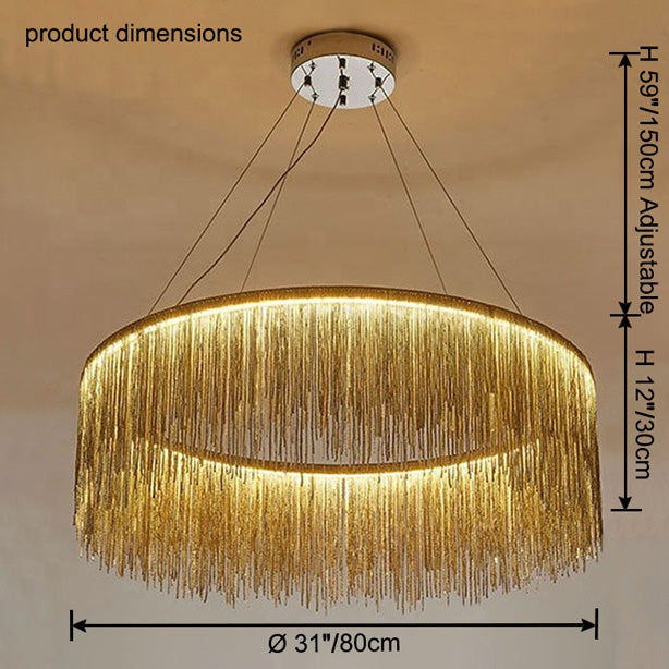 Olverai Fringe Round Chandelier
