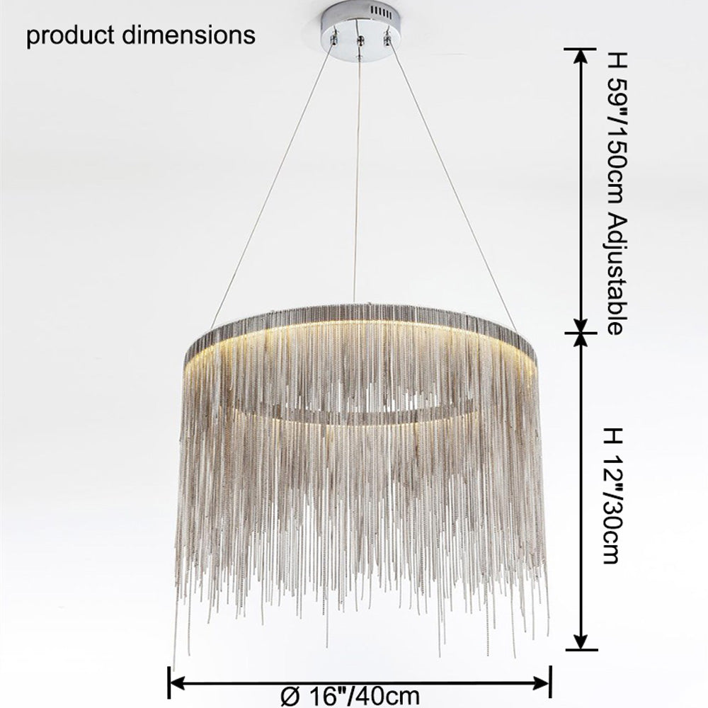 Olverai Fringe Round Chandelier
