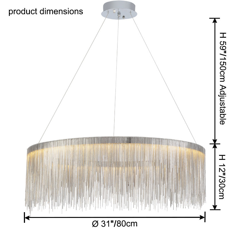 Olverai Fringe Round Chandelier