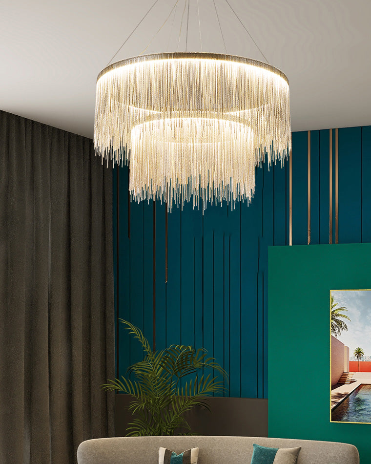 Olverai Fringe Round Chandelier