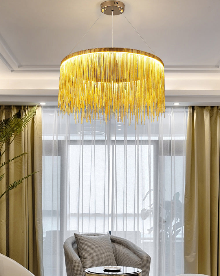 Olverai Fringe Round Chandelier