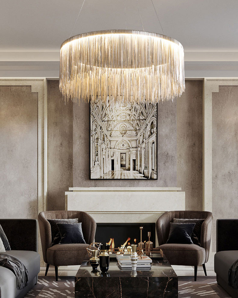 Olverai Fringe Round Chandelier