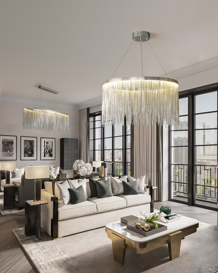 Olverai Fringe Round Chandelier