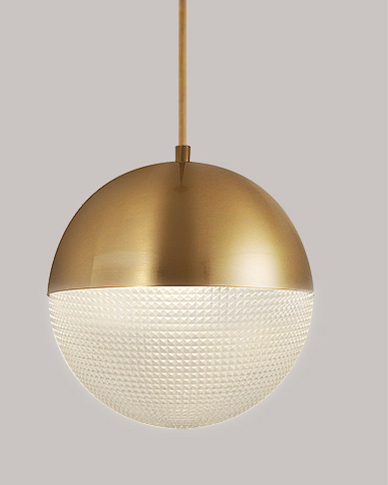 Olverai Prismatic/Milk Glass Globe Pendant Light