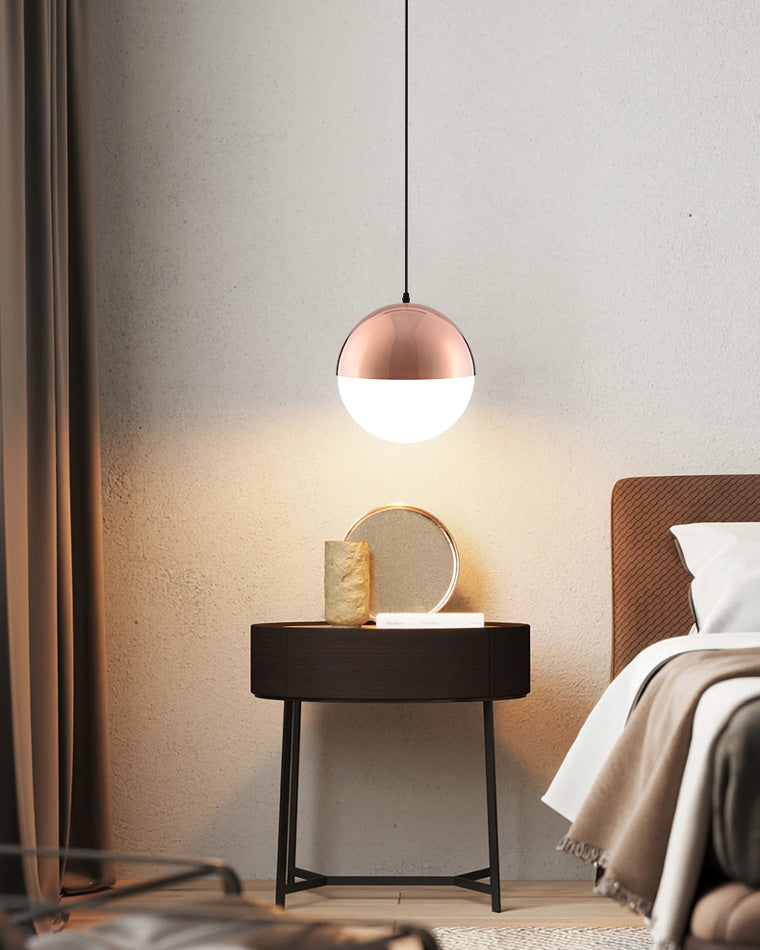 Olverai Prismatic/Milk Glass Globe Pendant Light