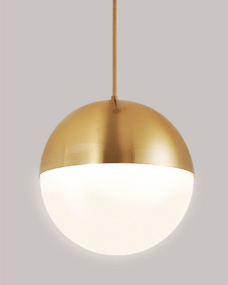 Olverai Prismatic/Milk Glass Globe Pendant Light