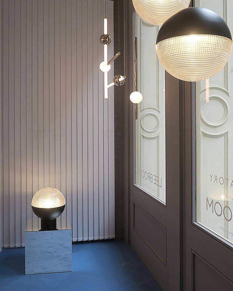 Olverai Prismatic/Milk Glass Globe Pendant Light