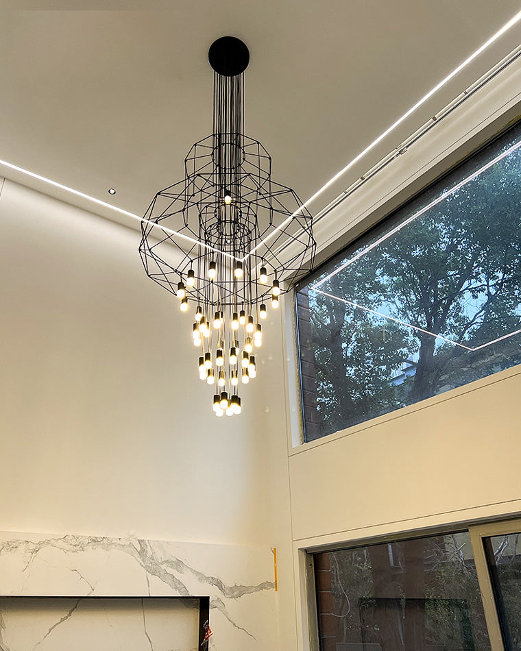 Olverai Wire Tiered Sculptural Chandelier