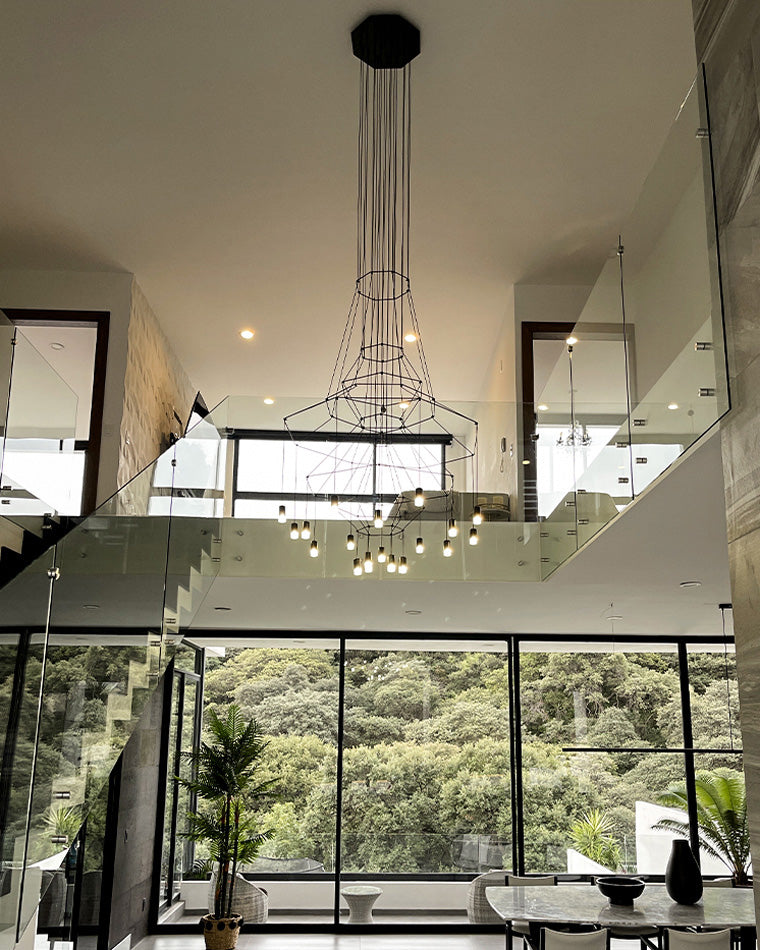 Olverai Wire Tiered Sculptural Chandelier