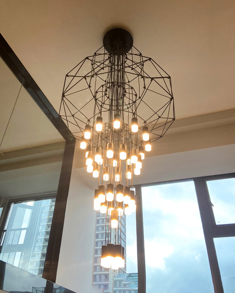 Olverai Wire Tiered Sculptural Chandelier