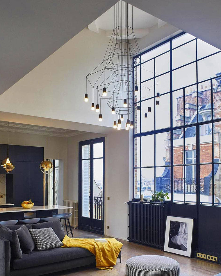 Olverai Wire Tiered Sculptural Chandelier