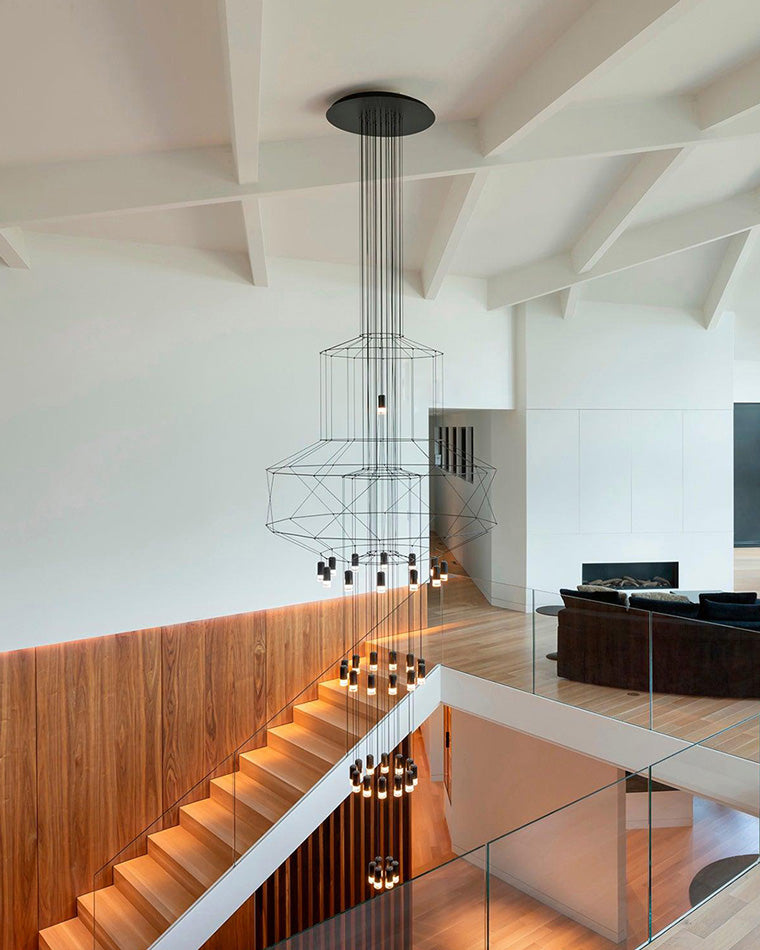 Olverai Wire Tiered Sculptural Chandelier