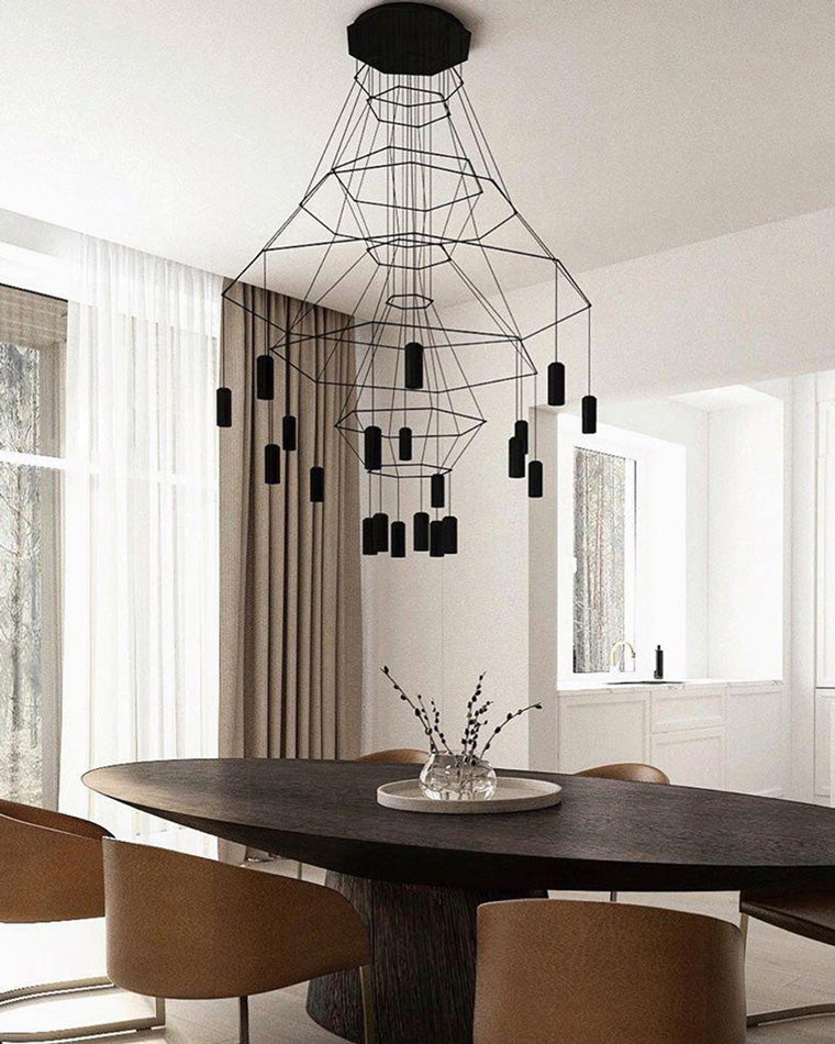 Olverai Wire Tiered Sculptural Chandelier