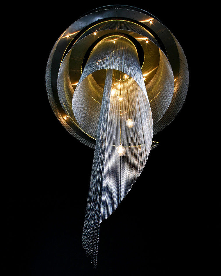 Olverai Spiral Tassel Foyer Chandelier