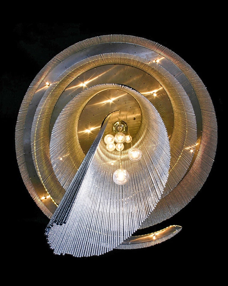 Olverai Spiral Tassel Foyer Chandelier