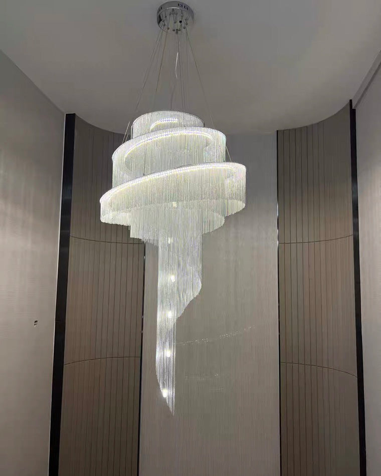 Olverai Spiral Tassel Foyer Chandelier