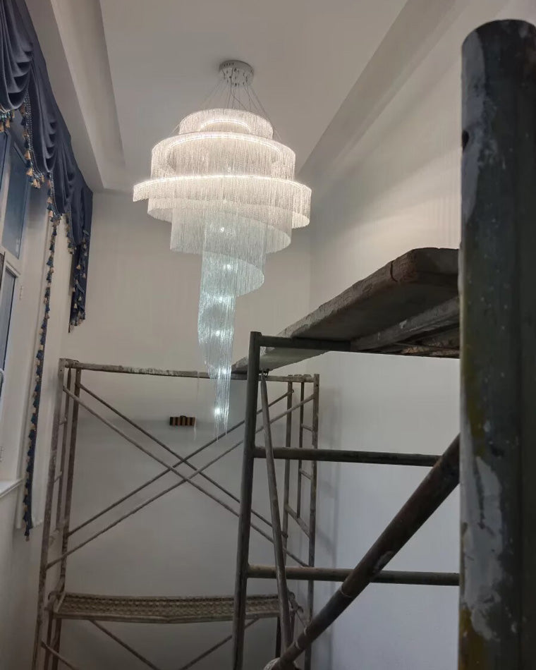 Olverai Spiral Tassel Foyer Chandelier