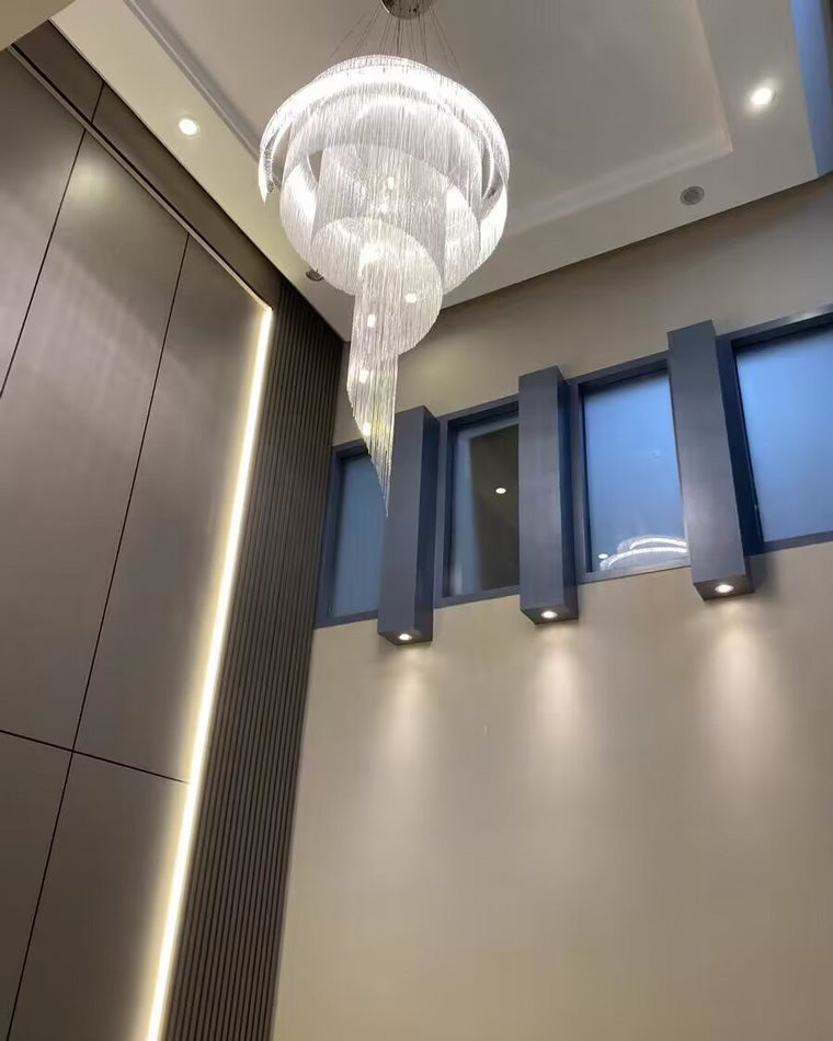 Olverai Spiral Tassel Foyer Chandelier