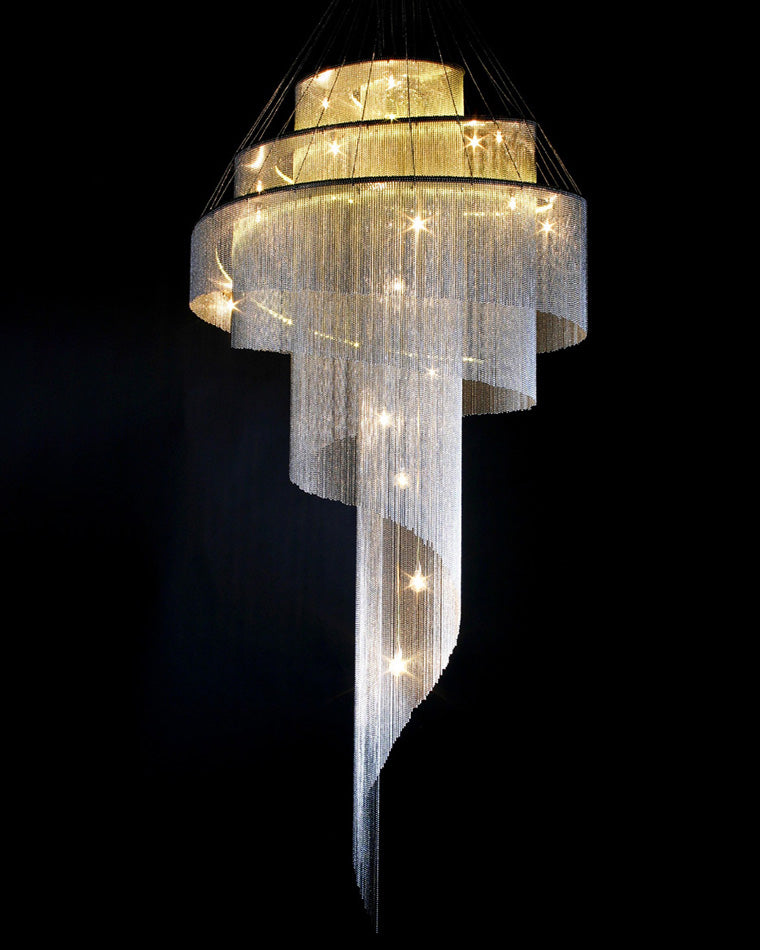 Olverai Spiral Tassel Foyer Chandelier