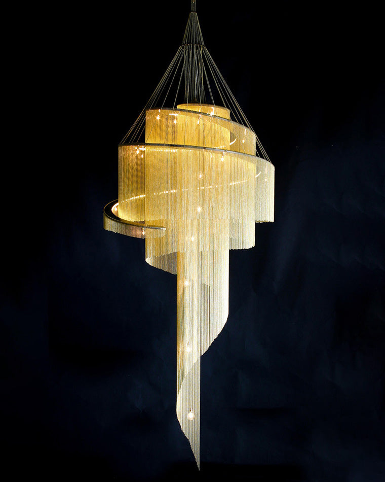 Olverai Spiral Tassel Foyer Chandelier