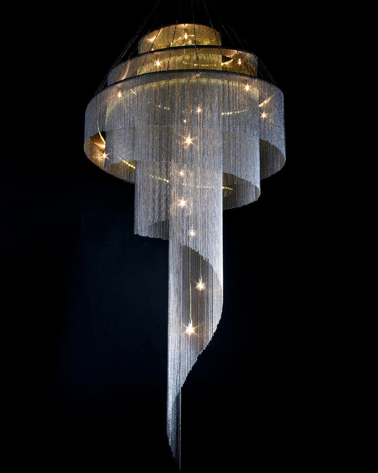Olverai Spiral Tassel Foyer Chandelier