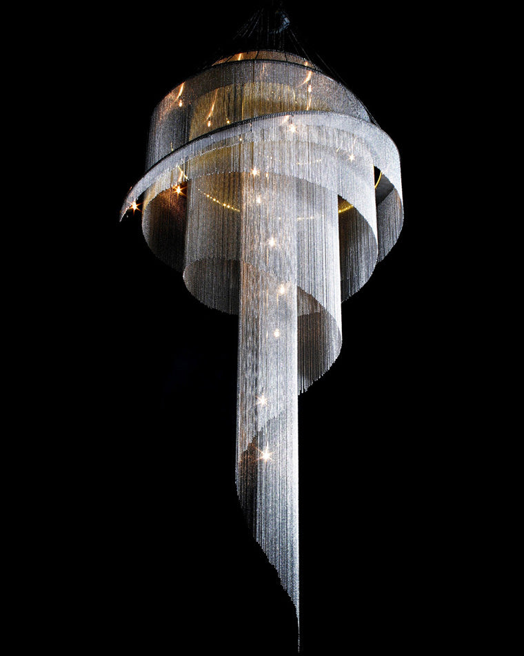 Olverai Spiral Tassel Foyer Chandelier