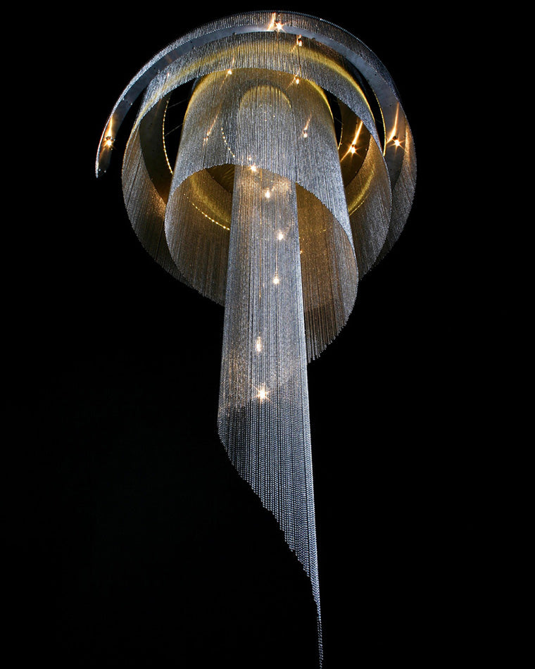 Olverai Spiral Tassel Foyer Chandelier