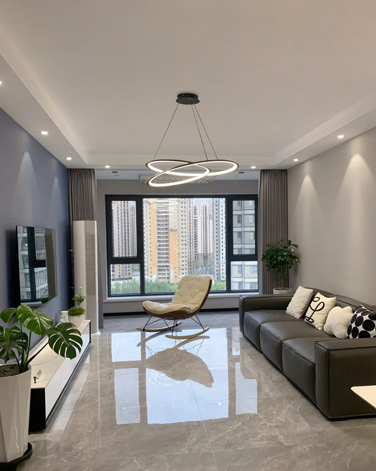 Olverai Swirl Led Chandelier