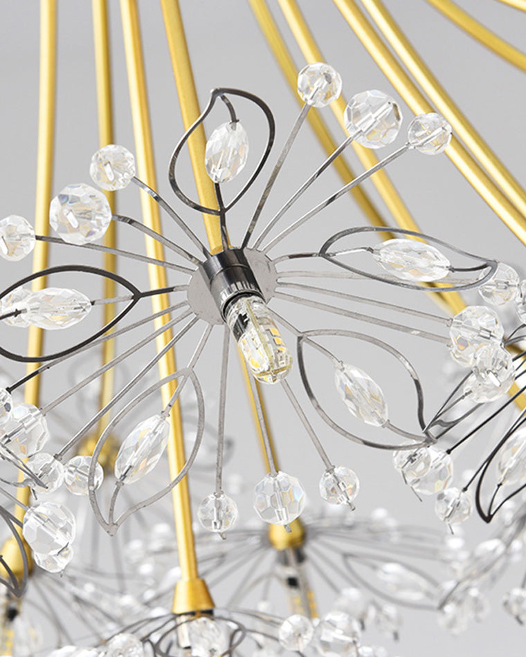 Olverai Gypsophila Bouquet Crystal Flower Chandelier