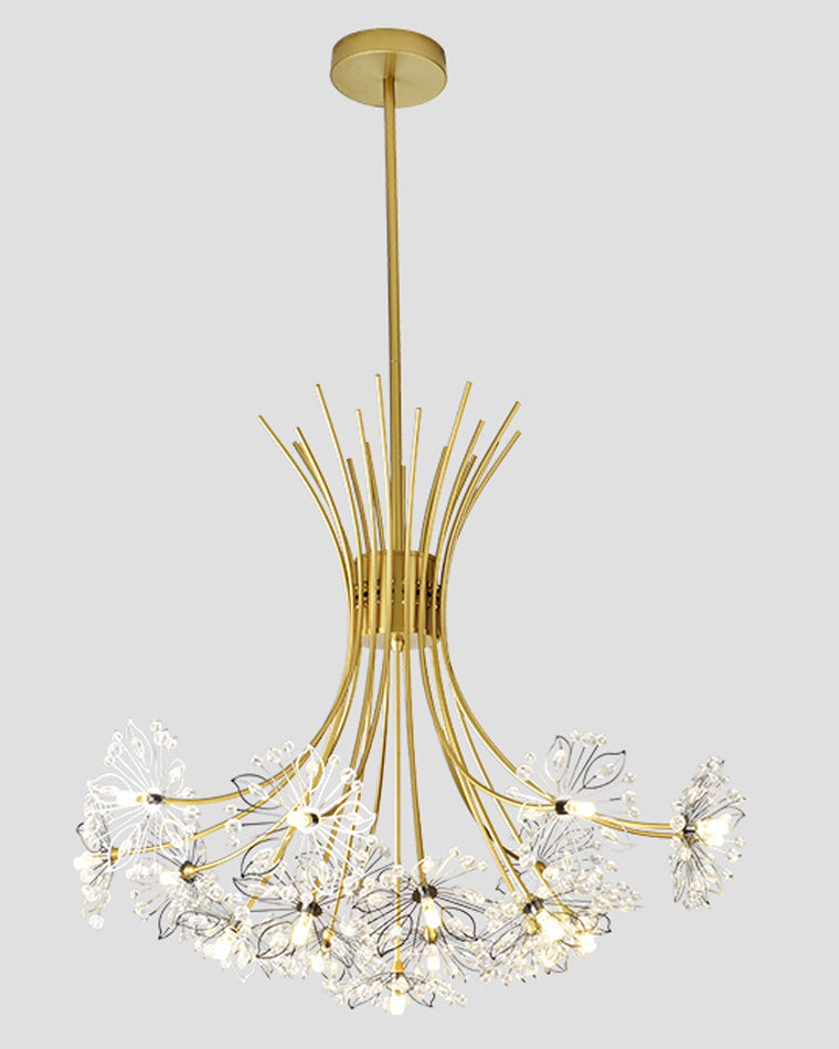 Olverai Gypsophila Bouquet Crystal Flower Chandelier