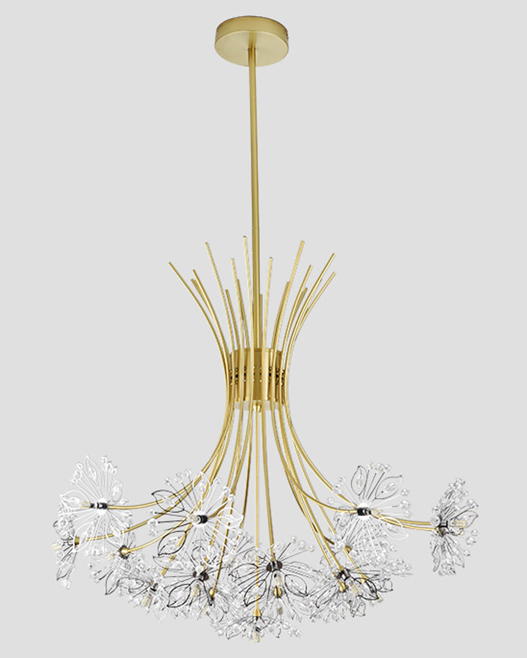 Olverai Gypsophila Bouquet Crystal Flower Chandelier