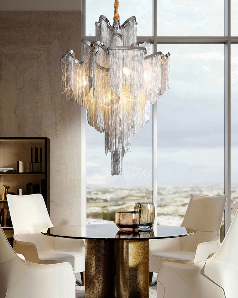 Olverai Fringe Tiered Chandelier