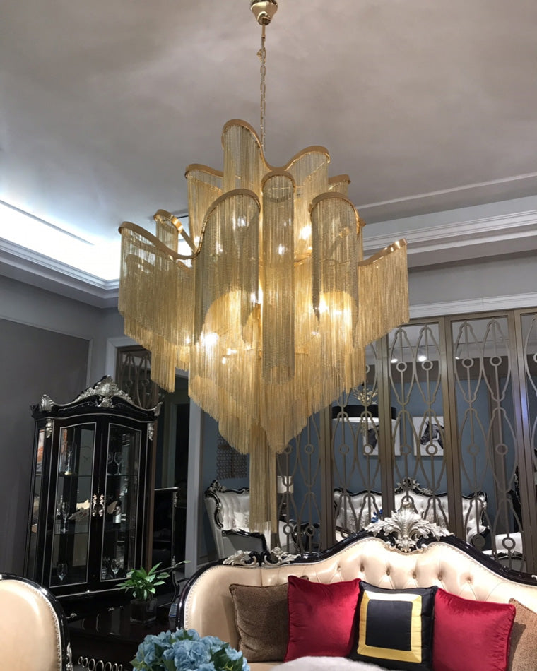 Olverai Fringe Tiered Chandelier