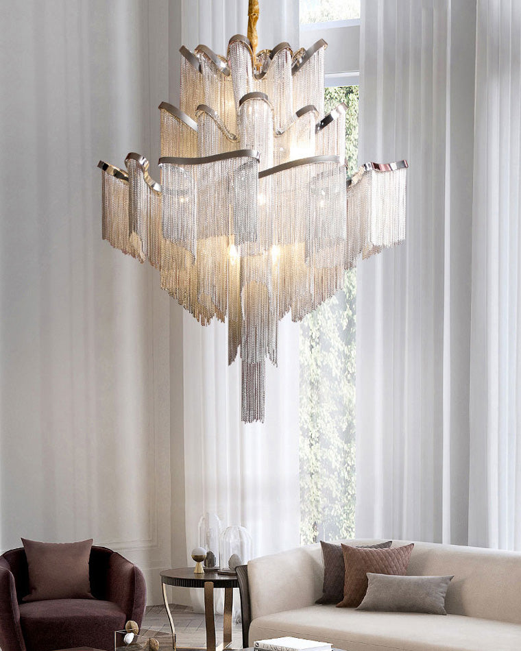 Olverai Fringe Tiered Chandelier