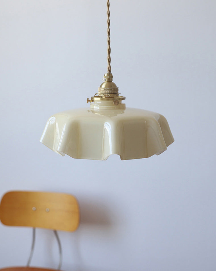 Olverai Retro Coloured/Pink Glass Pendant Light