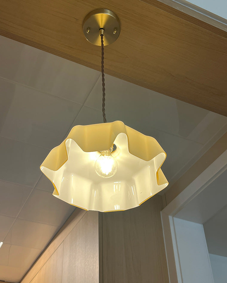 Olverai Retro Coloured/Pink Glass Pendant Light