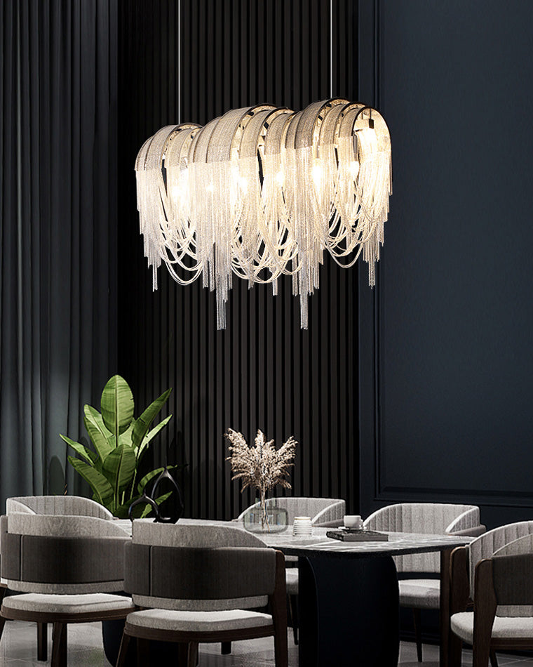 Olverai Fringe Linear Chandelier