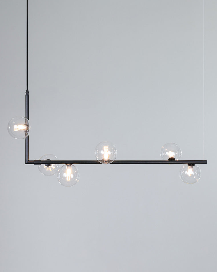 Olverai Linear Glass Globe Chandelier