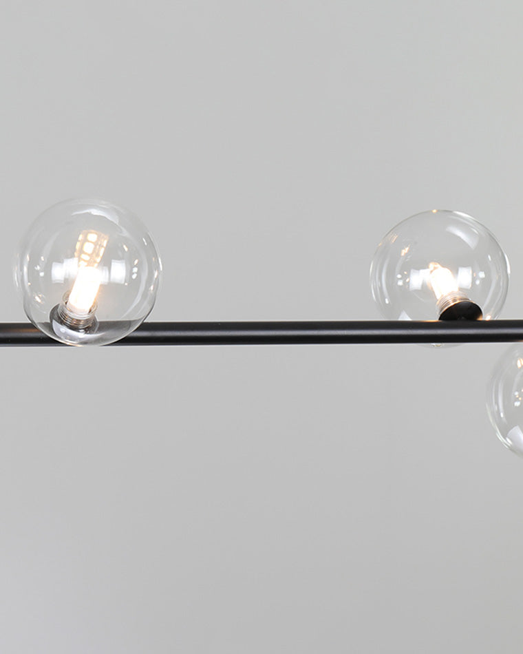Olverai Linear Glass Globe Chandelier