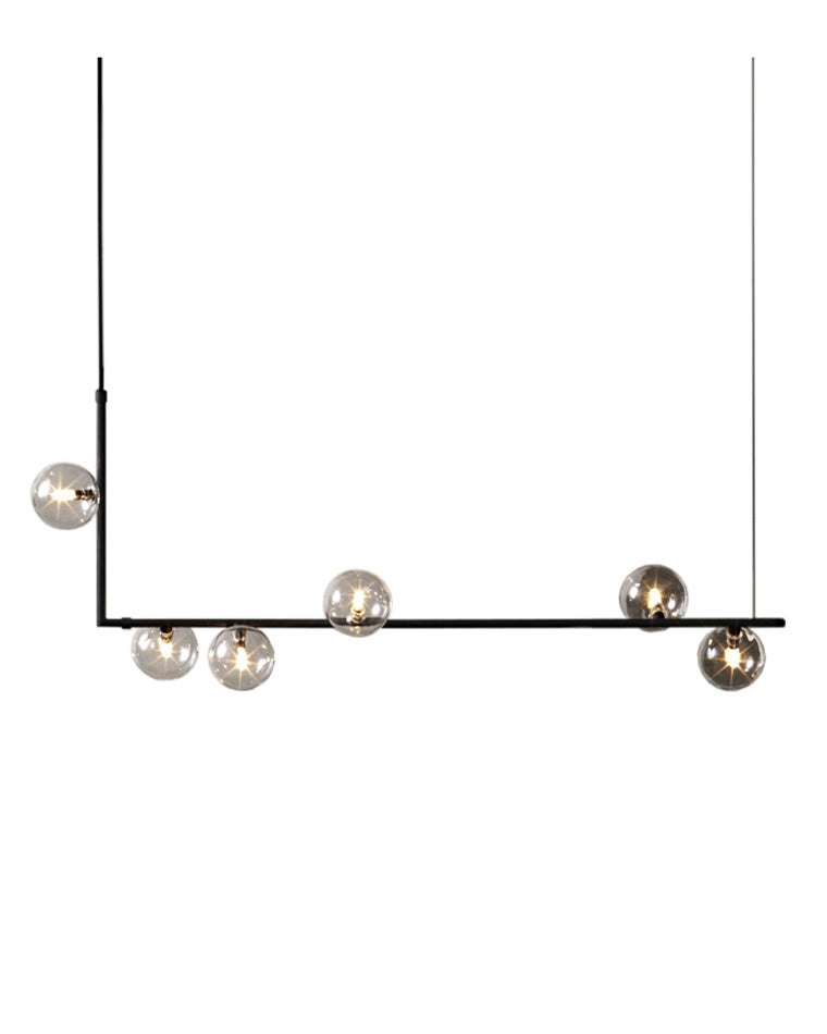 Olverai Linear Glass Globe Chandelier