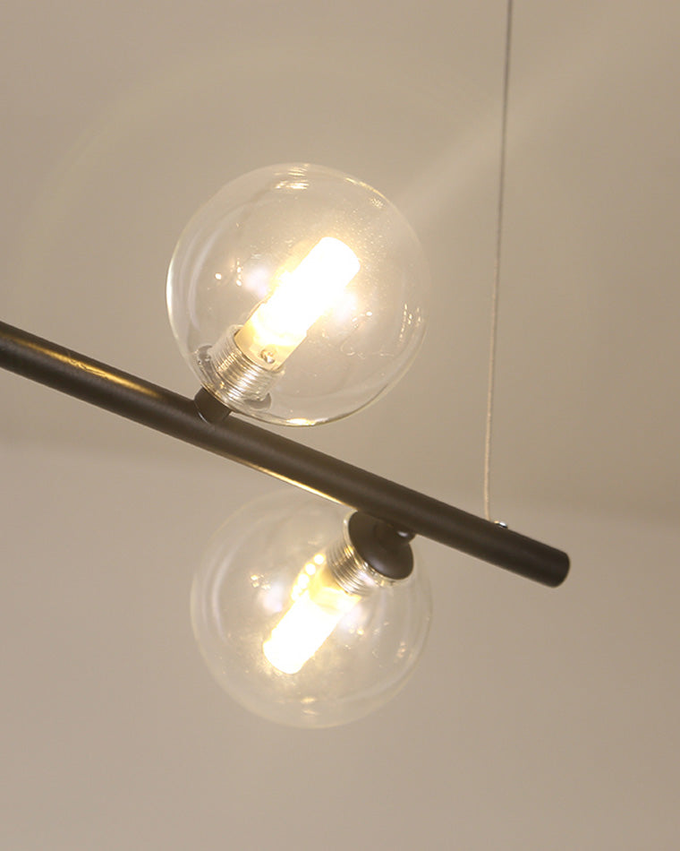 Olverai Linear Glass Globe Chandelier