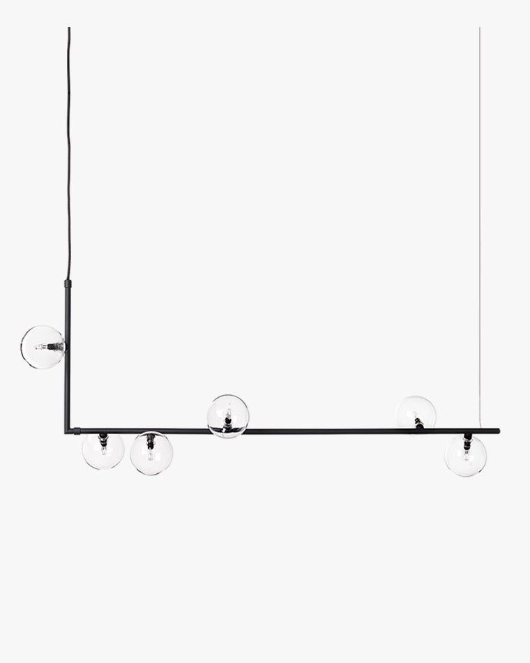 Olverai Linear Glass Globe Chandelier