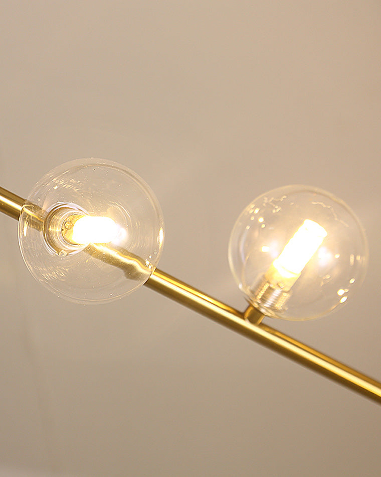Olverai Linear Glass Globe Chandelier