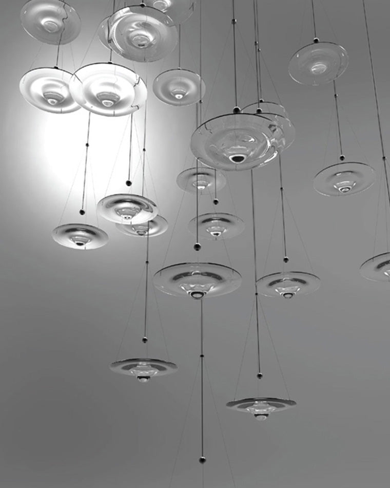 Olverai Ripple Glass Pendant Light