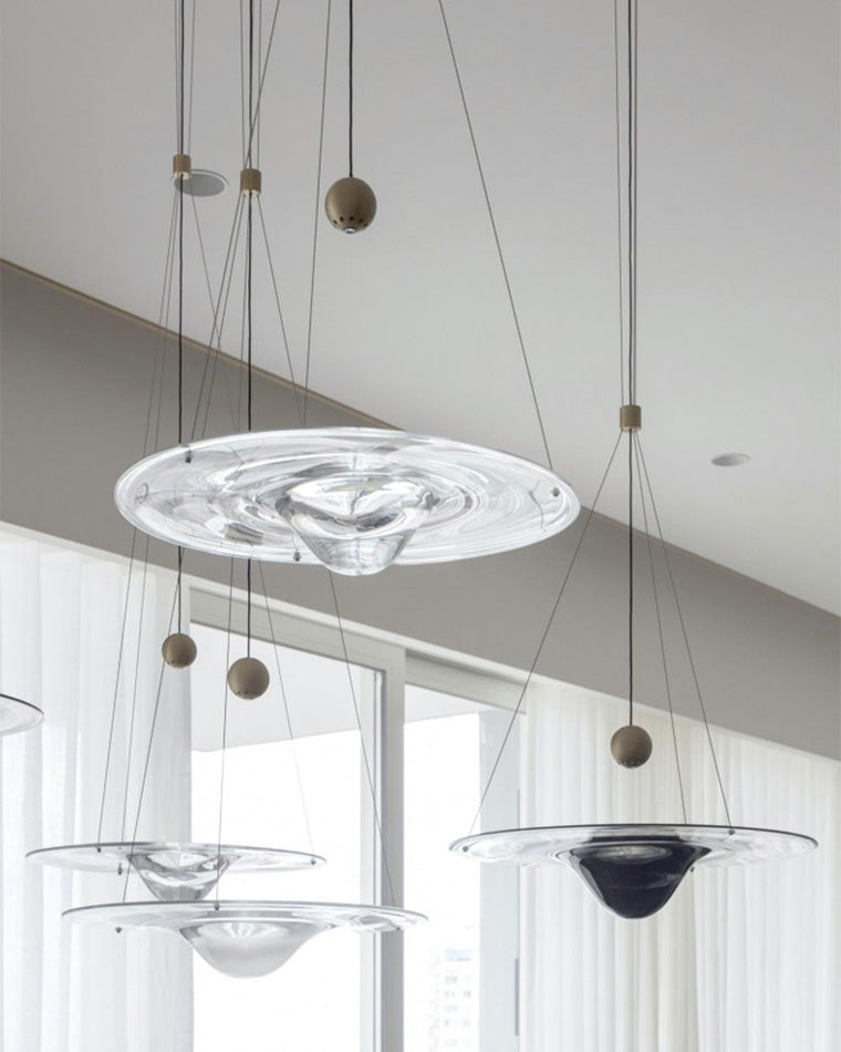 Olverai Ripple Glass Pendant Light