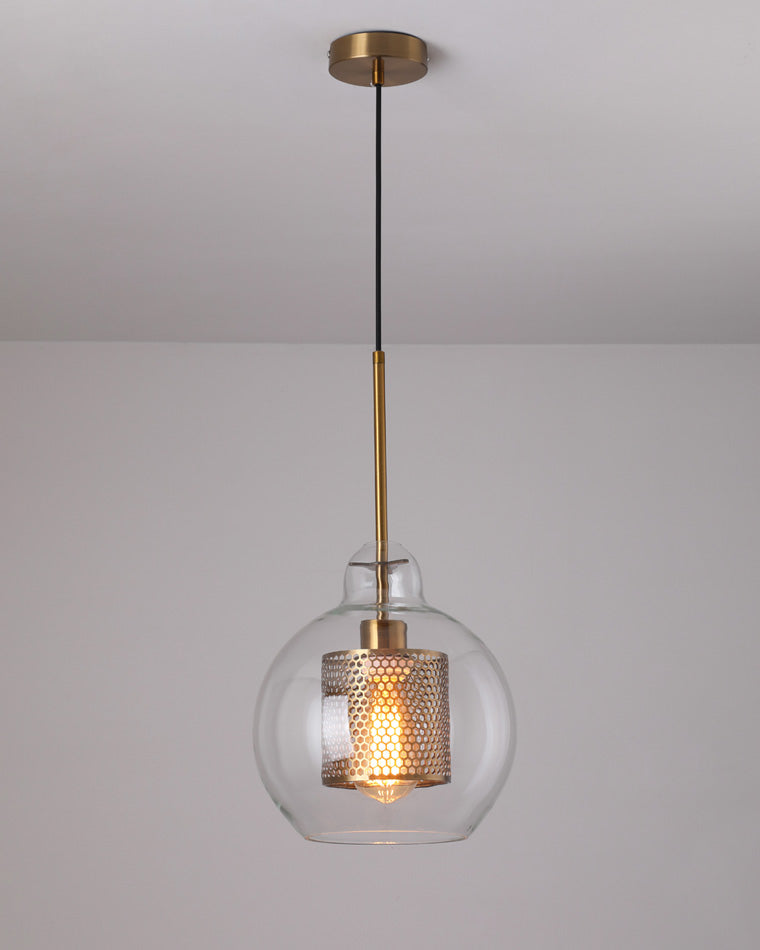 Olverai Elegant Round/Cylinder Glass Pendant Light