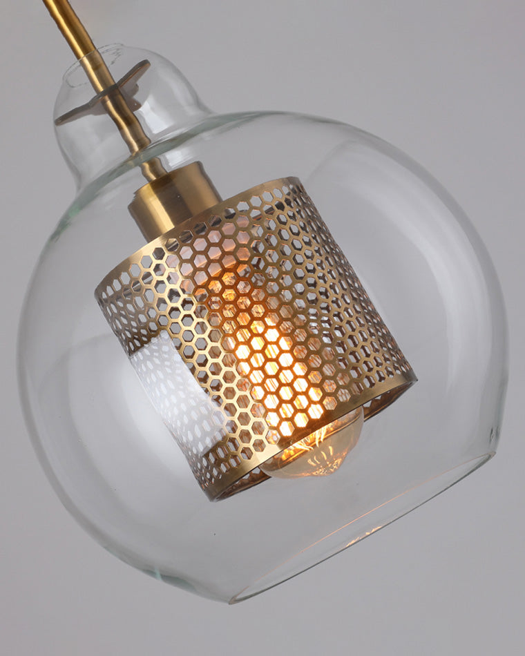 Olverai Elegant Round/Cylinder Glass Pendant Light